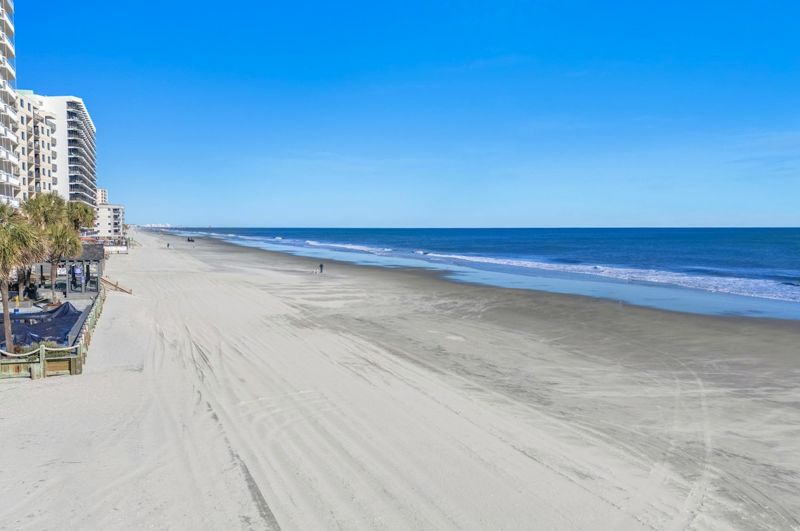 Wide sandy beach a short walk from the house